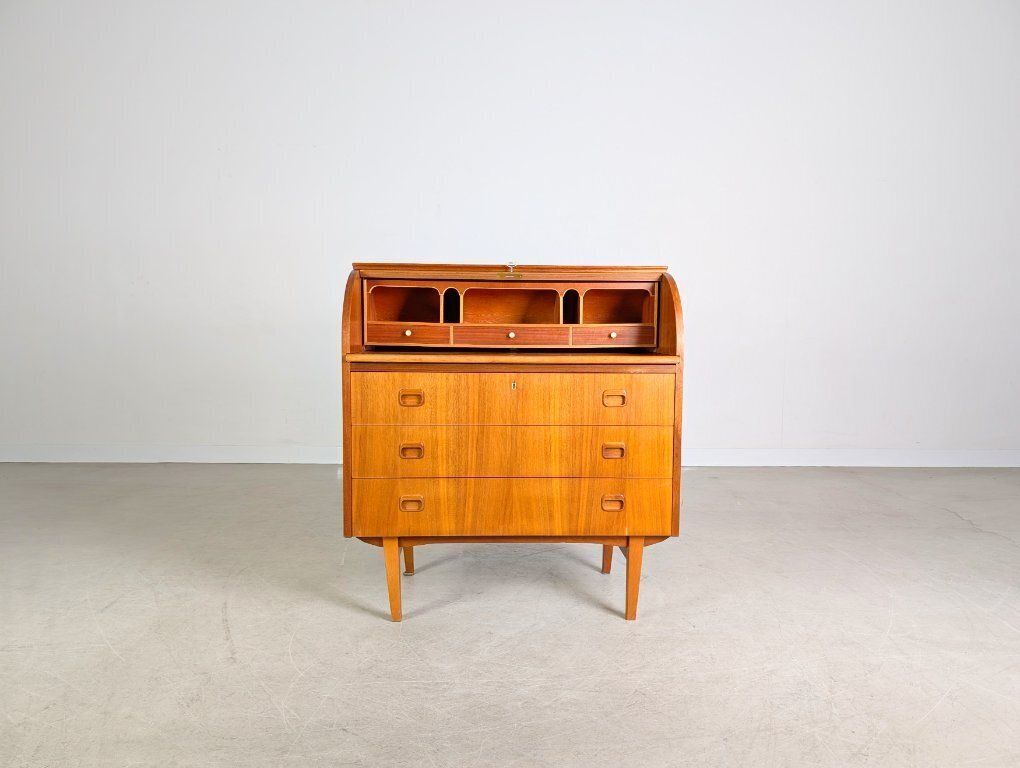 Smi Egon Ostegaard Secretary Midcentury Chest Of Drawers Vintage Teak photo for sale