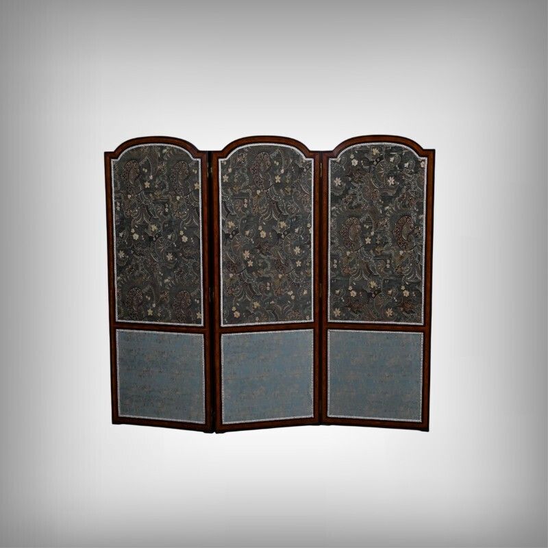 Fabric, Mahogany Screen – 1900