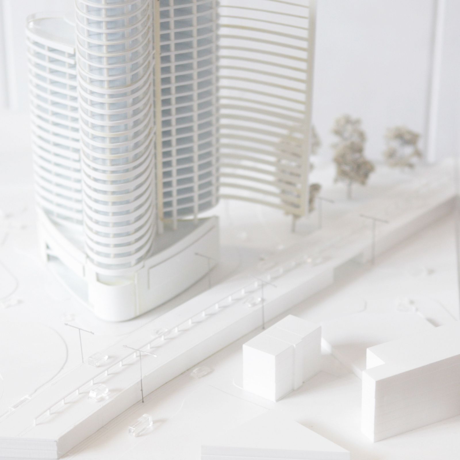 Architectural Model For The Chiswick Curve Building. photo Art