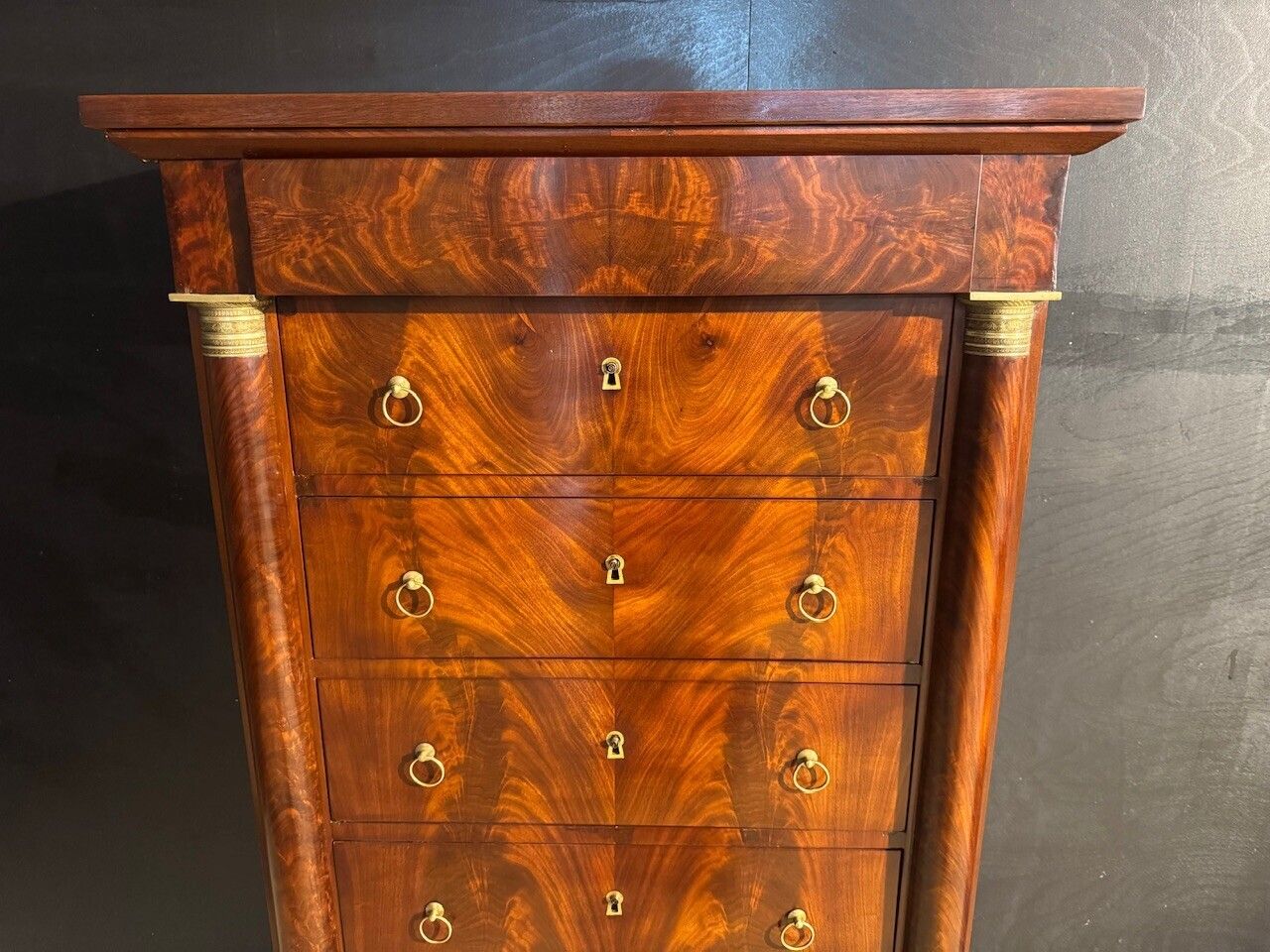 2400.0 French Empire Chest Of Drawers photo