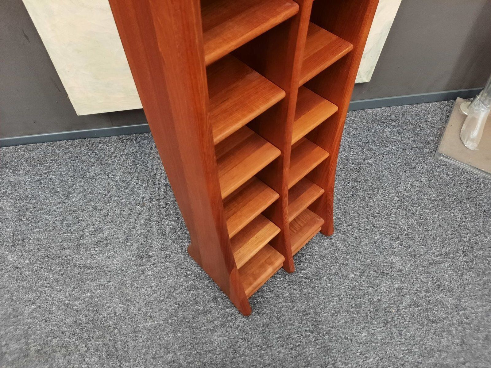 Freestanding Teak Shelf By Beni Møbler Denmark 1970s photo vinterior