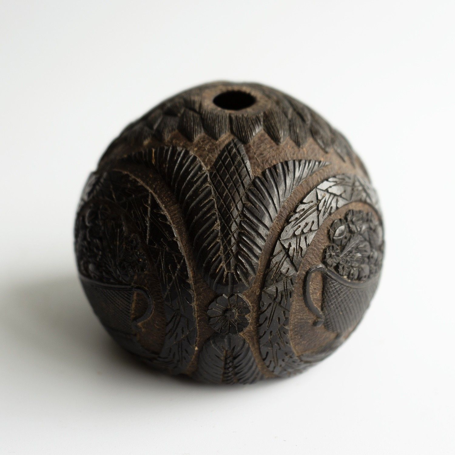photo furniture Antique Sailors Bugbear, Naive Folk Art Carved Coconut, Late 18th/Early 19th C.