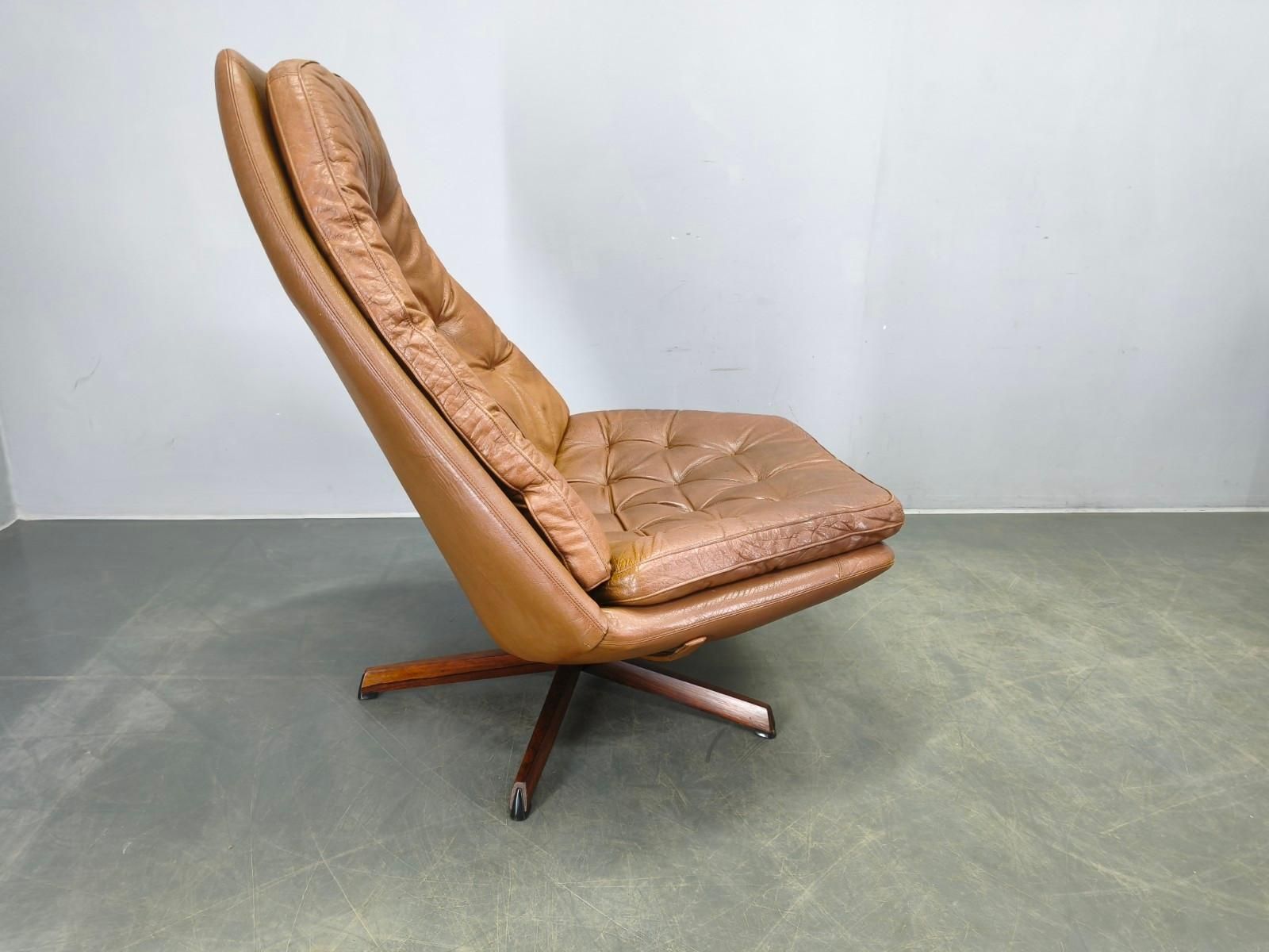 Ms68 Lounge Chair And Ottoman By Madsen & Schubell, 1960s photo Furniture