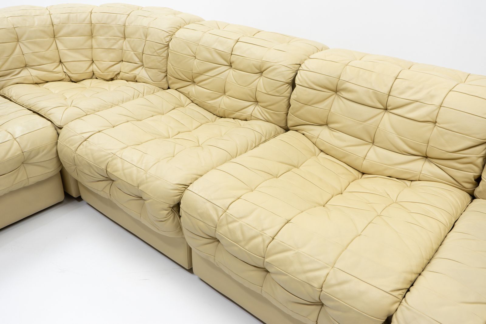Furniture Swiss Design Vintage De Sede Ds 11 Modular Patchwork Sofa, 1970s photo