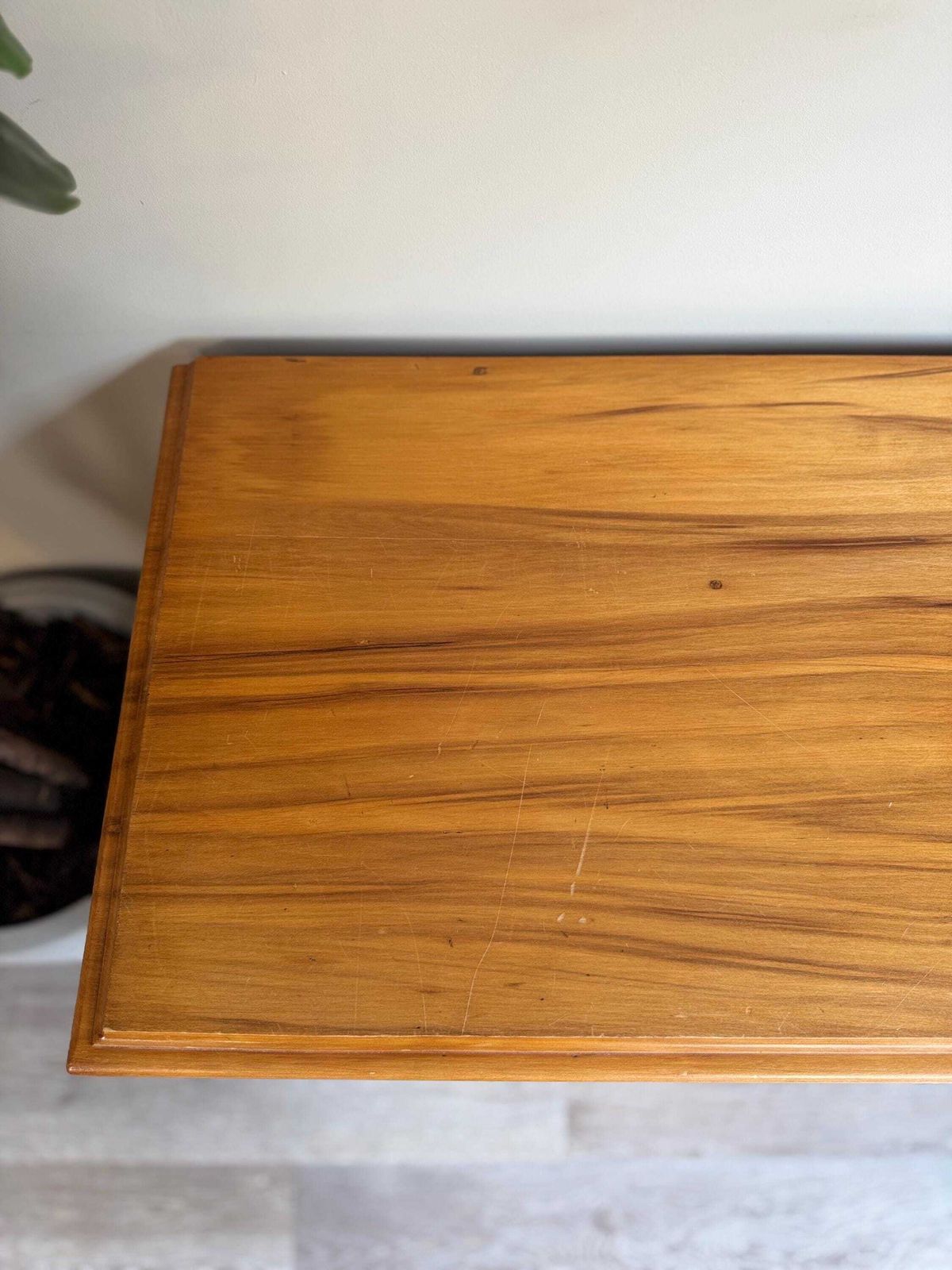 Solid Wood Vintage Chest Of Drawers With Original Metal Handles Three Dovetail Drawers photo vinterior