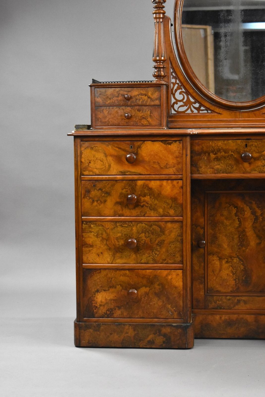 Victorian Burr Walnut Dressing Table photo for sale
