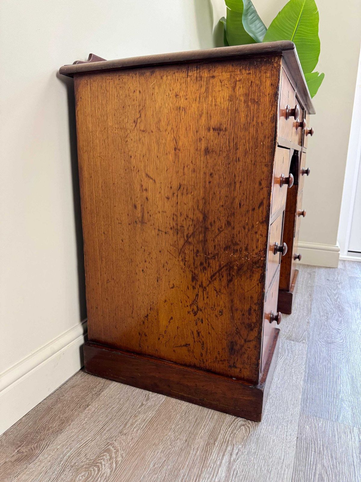 Antique Mahogany Kneehole Desk With Leather Top   Traditional Office photo Furniture