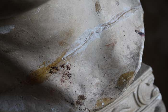 19th C Plaster Bust Of Alexander The Great And Plinth Domenico Brucciani photo vinterior