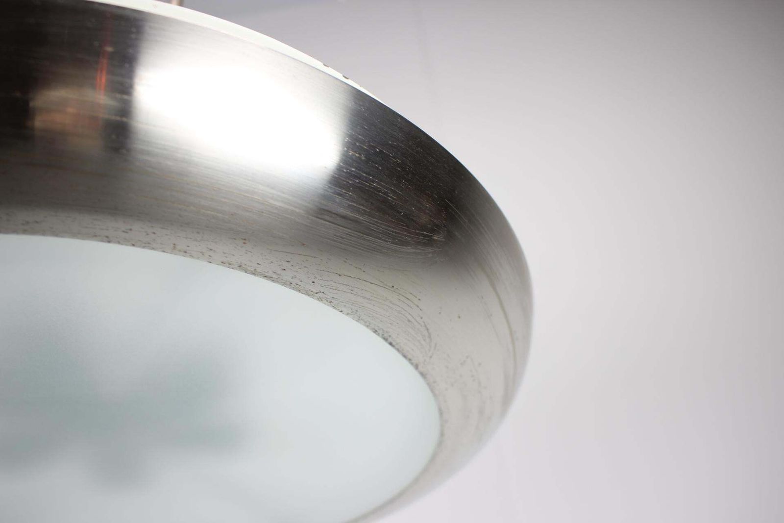 photo for sale Art Deco Ufo Pendant Chandelier By Josef Hůrka For Napako, 1930s