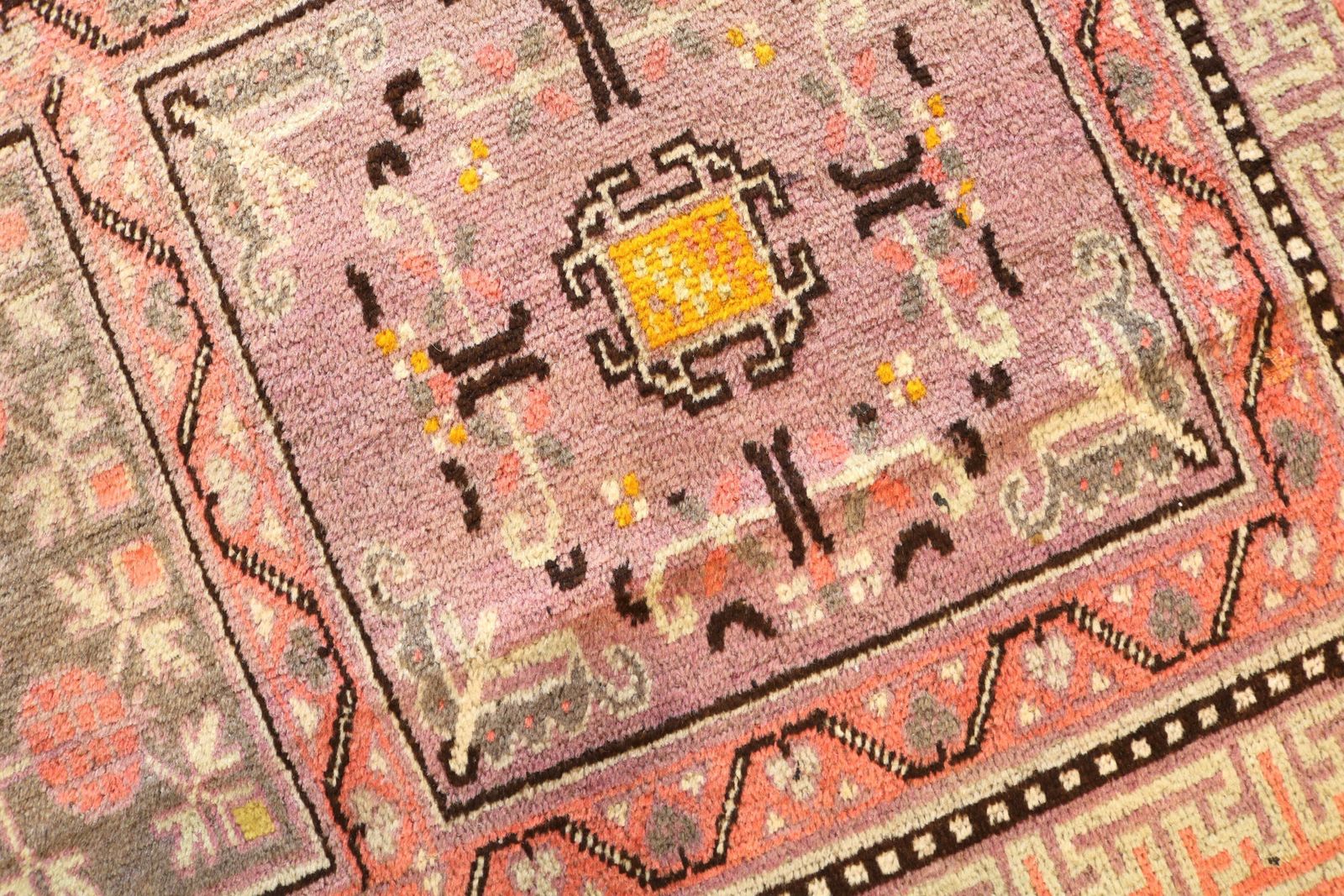 photo furniture Antique East Turkestan Qotan (Khotan) Rug, 275 × 138 Cm, Circa 1900