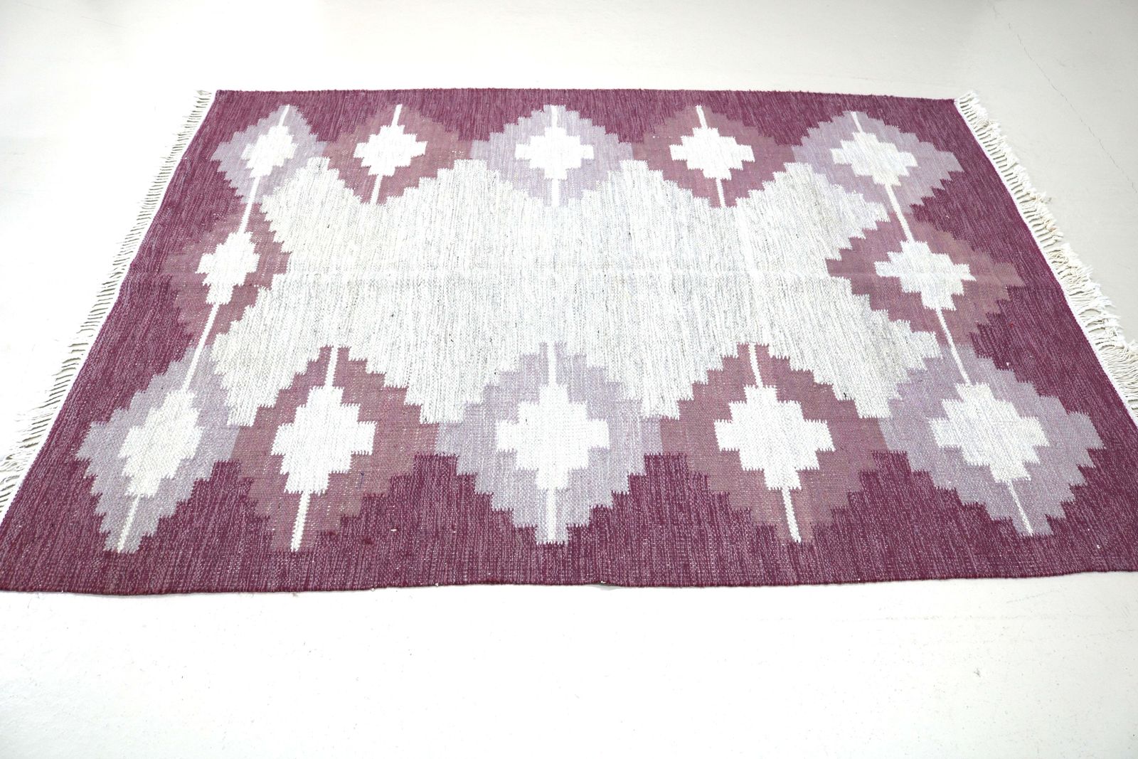 Vintage Swedish Kilim Rug, 225x170 Cm (Circa 1950s–1960s) photo Textiles