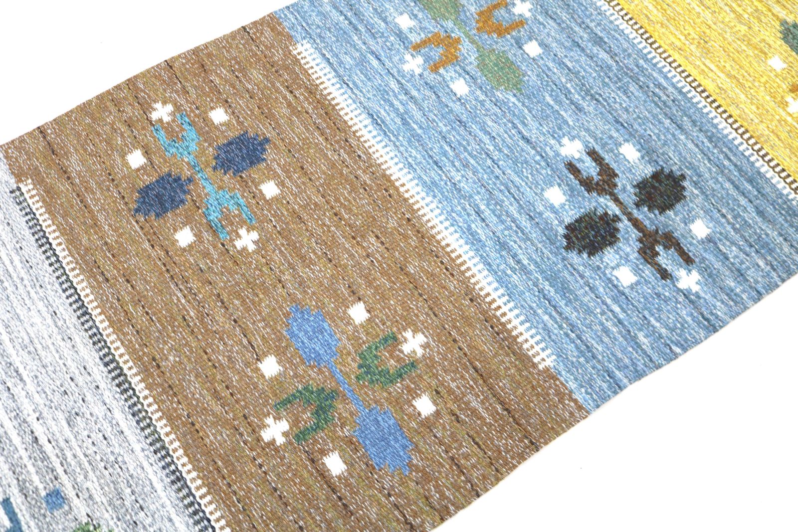 Vintage Swedish Kilim Rug, 205x87 Cm (Circa 1950s–1960s) photo 990.0