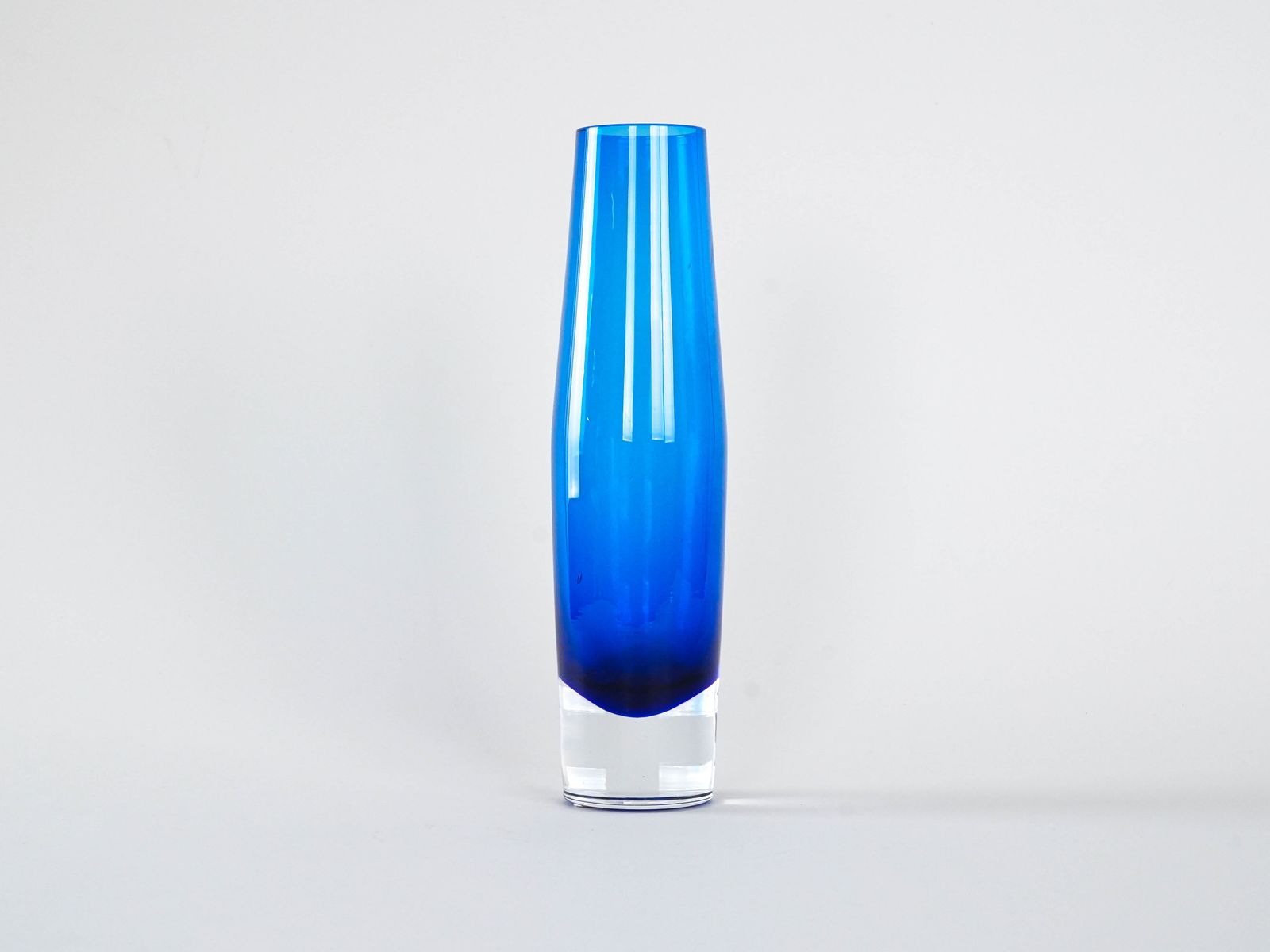 Cobalt Glass Vase, Danish Design, 1960s, Production: Denmark photo for sale
