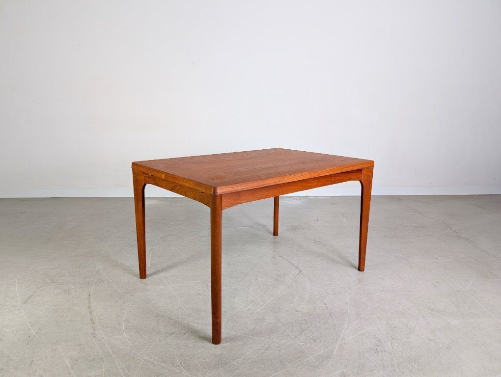 Henning Kjærnulf Midcentury Extendable Dining Table Vejle Stole Teak photo Furniture
