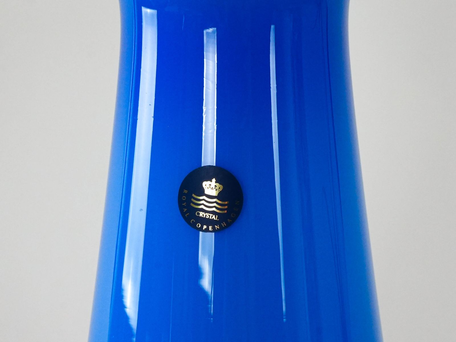Glazen Vaas, Deens Design, Jaren 1980, Ontwerper: Michael Bang, Fabrikant: Royal Copenhagen photo buy
