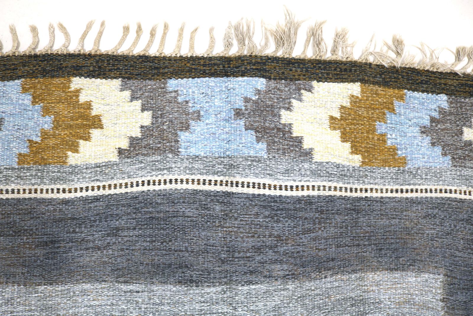 Vintage Swedish Kilim Rug, 235x161 Cm (Circa 1950s–1960s) photo Textiles