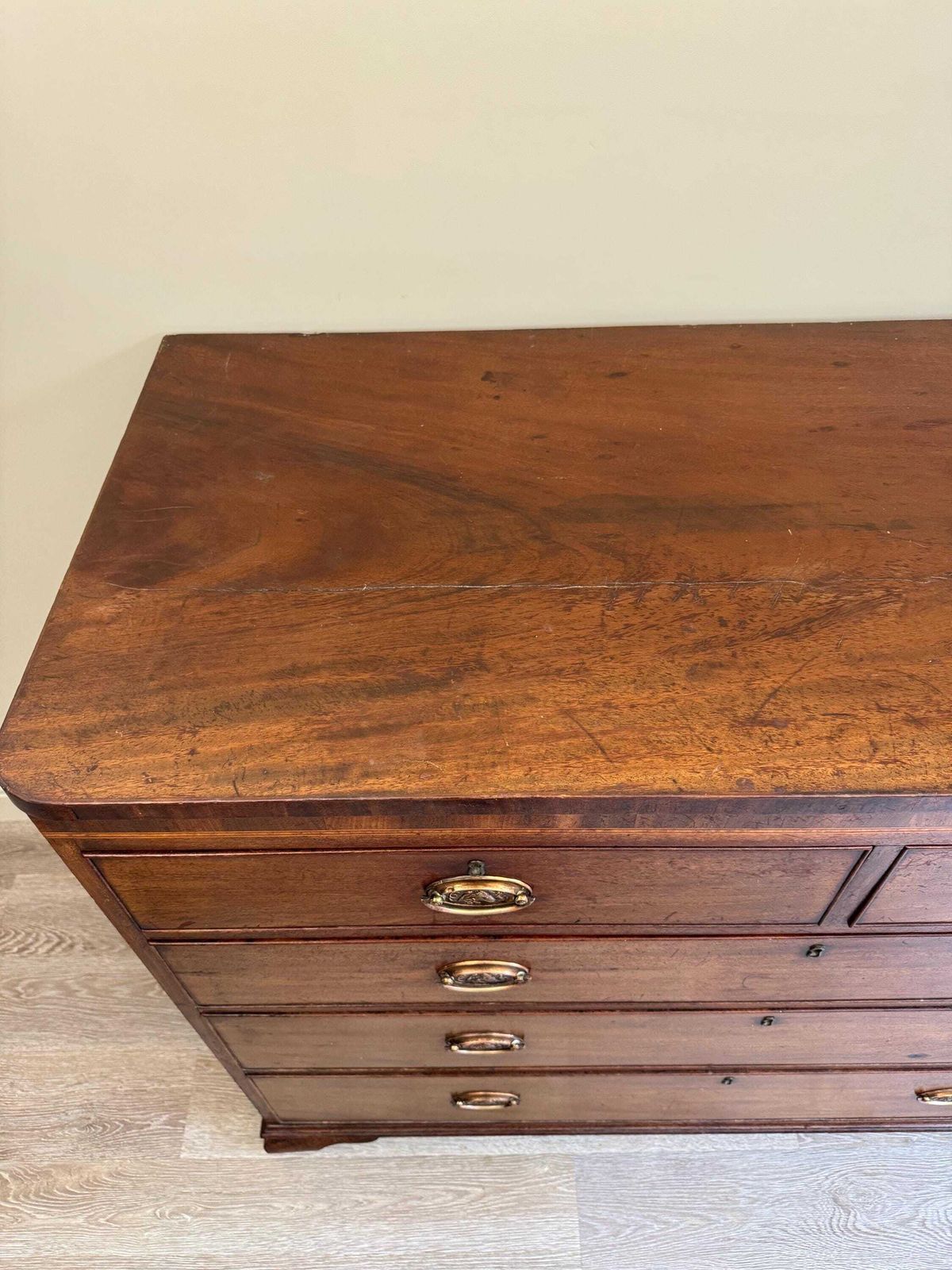 Antique Georgian Solid Wood Extra Large Chest Of Drawers photo buy
