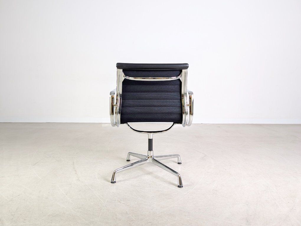 photo furniture Original 3x Vitra Charles & Ray Eames Chair Ea 108 Leather Black