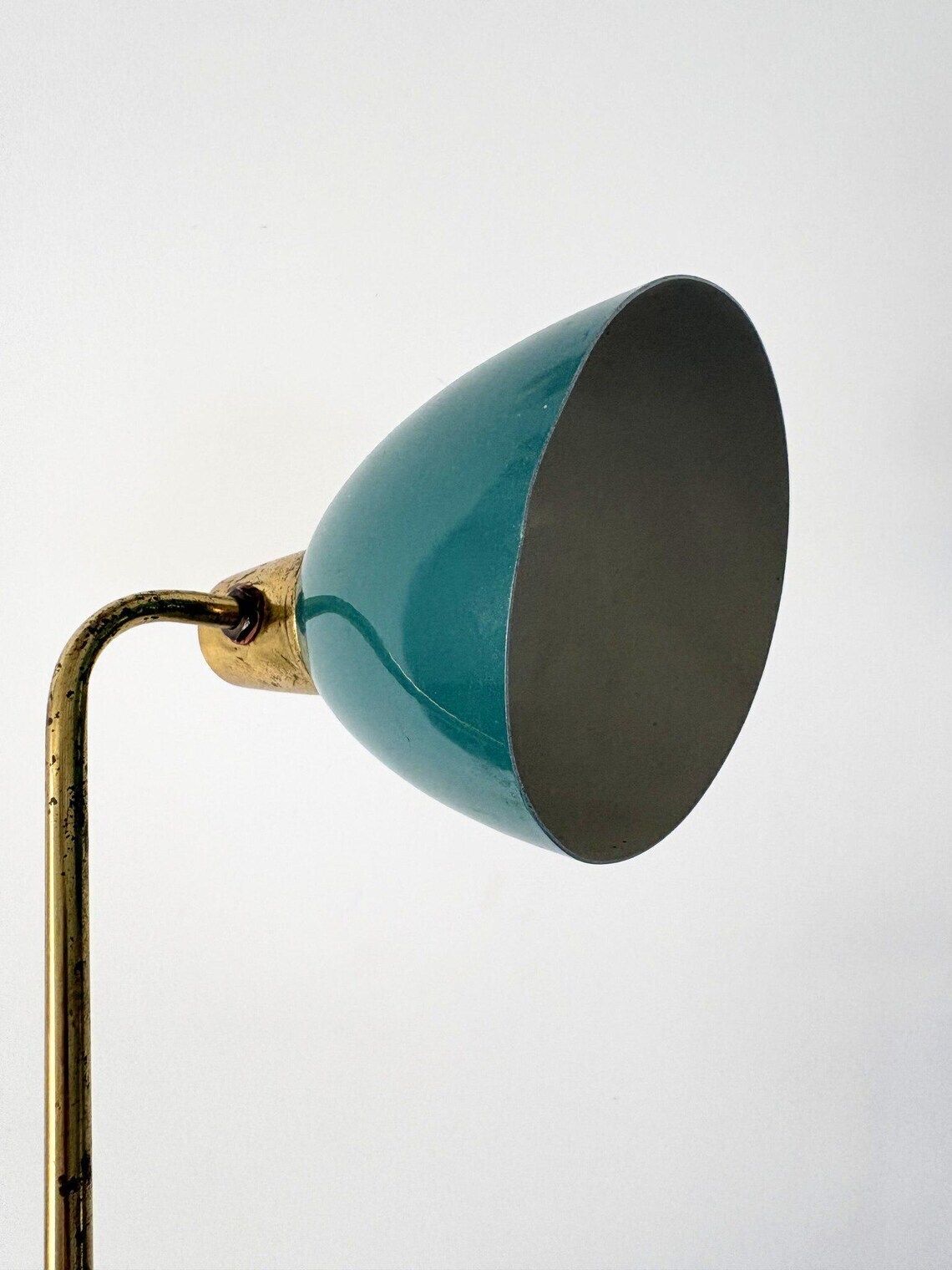 Green Metal Desk Lamp Task Light By Robert Caillat, French Mid Century C.1950 photo buy