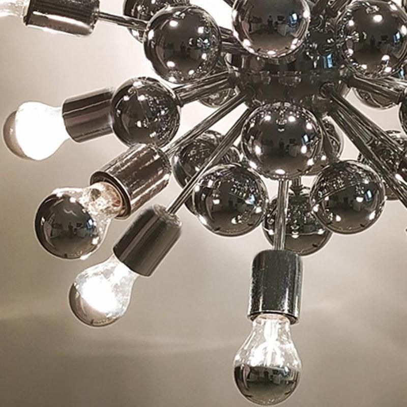 Lighting 1970s Astonishing Chandelier Sputnik By Goffredo Reggiani In Chrome. Made In Italy photo