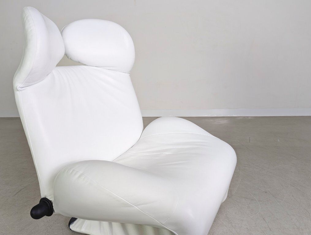 Original Cassina Wink Chair Toshiyuki Kita Leather White Design photo buy