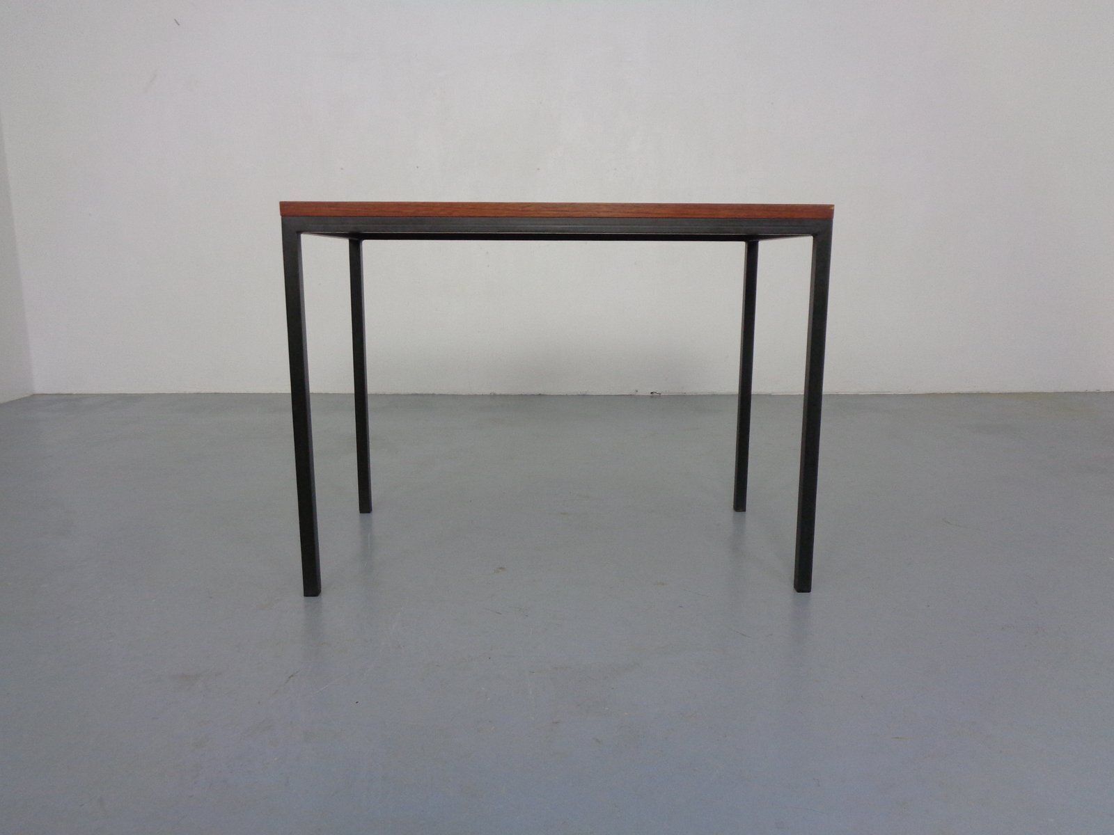 Vintage Teak And Steel Desk Denmark 1960s photo vinterior