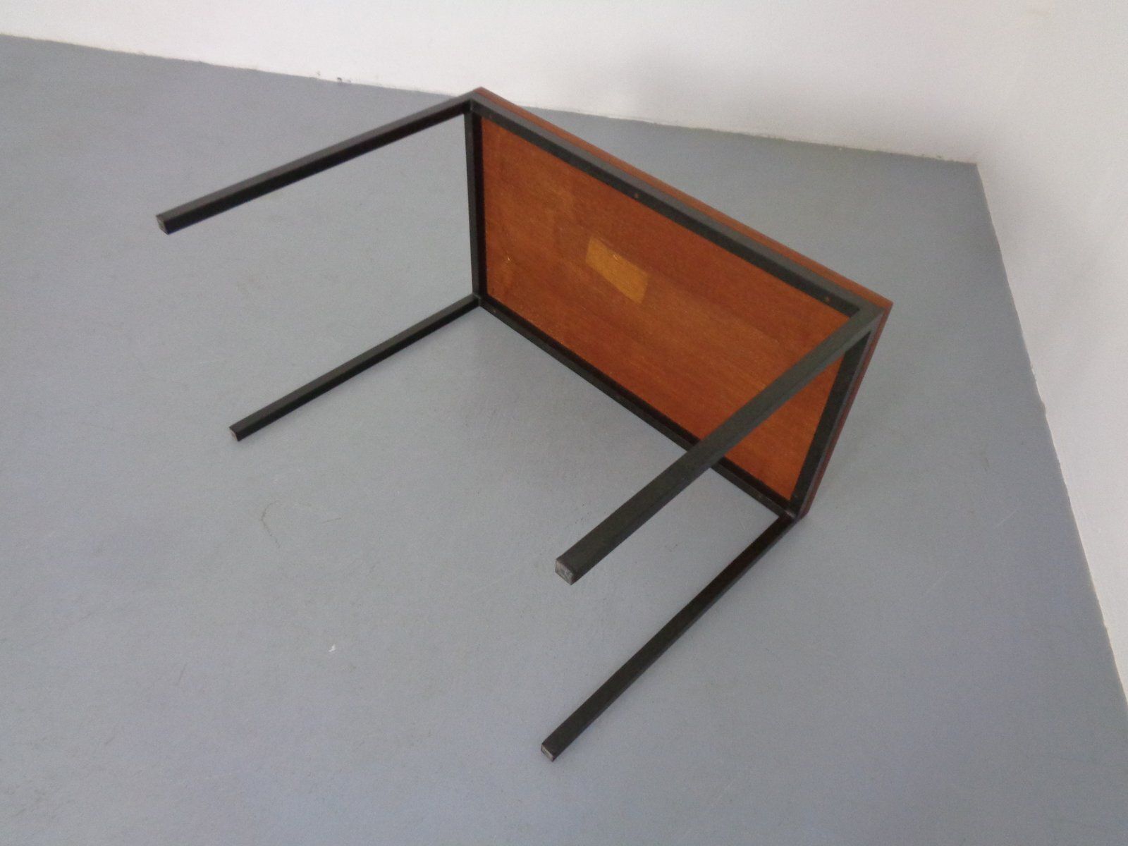 photo buy Vintage Teak And Steel Desk Denmark 1960s