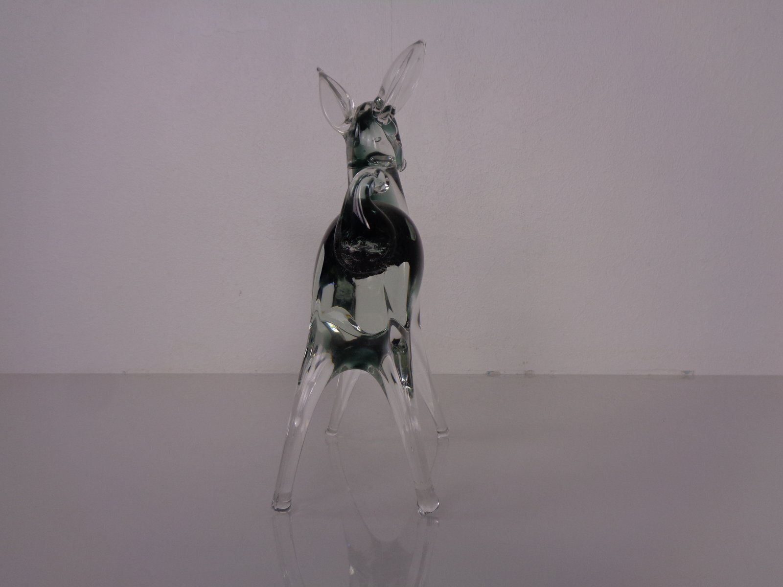 Art Large Murano Glass Deer  Italy 1970s photo