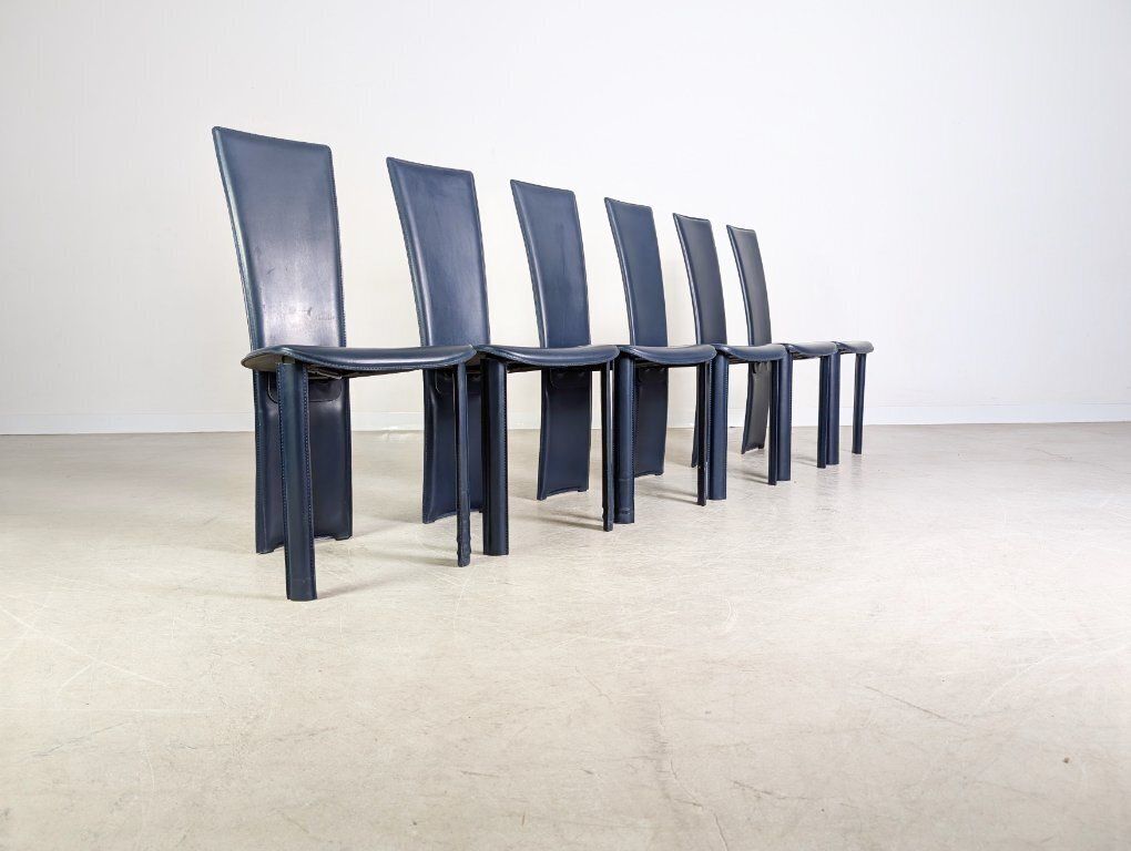 Original Set Of 6 Frag Psyra Chairs, Italian Design, Handmade 1980s photo Furniture