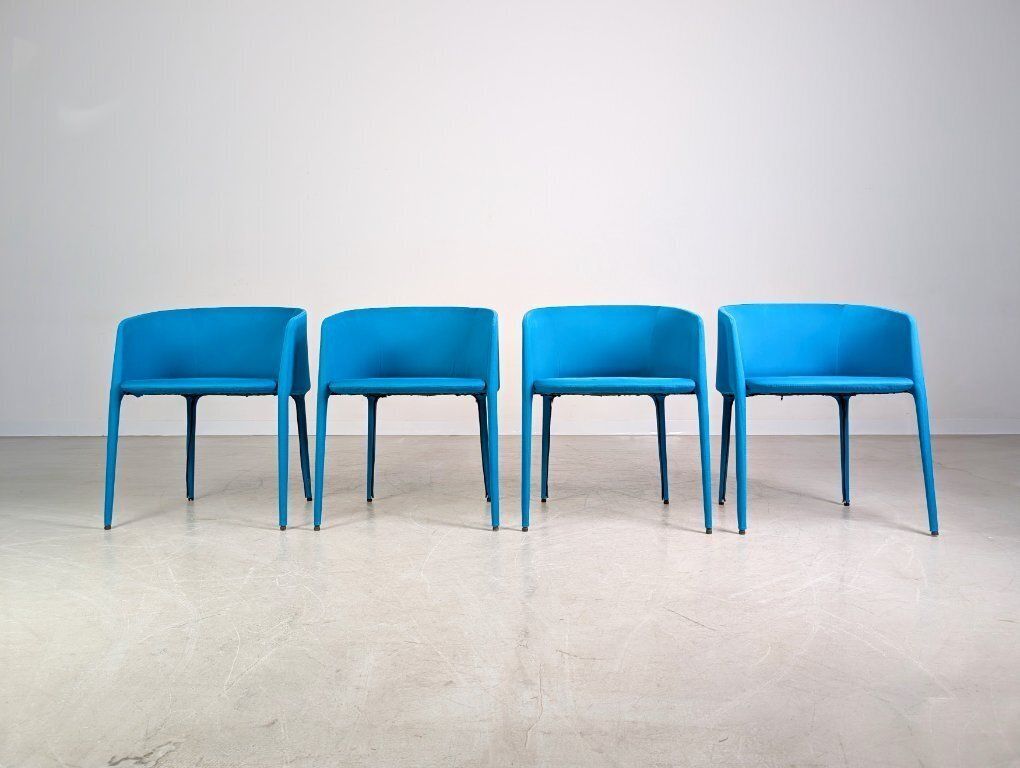Set Of 4 Mdf Italia Achille Armchairs By Jean Marie Massaud photo furniture