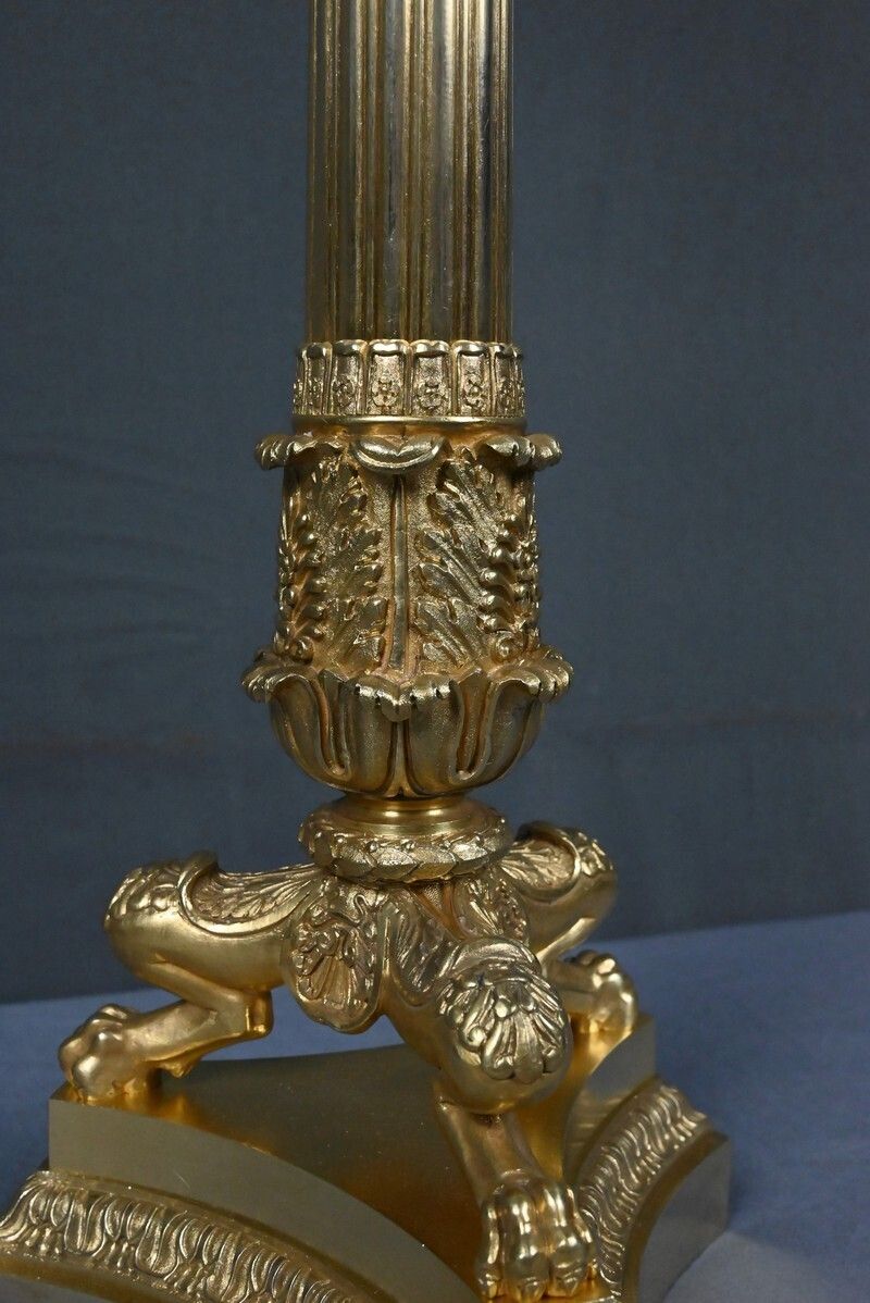 photo vintage Gilt Bronze Candelabra, Restoration Period – Early 19th Century