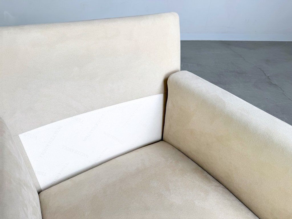 2x Original Walter Knoll Armchair Jason 391 Suede Beige Design photo 1481.0