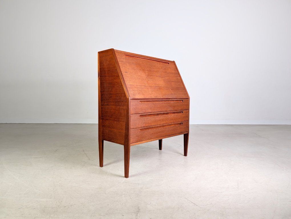 Original Nils Jonsson Secretary Hjn Mobler Midcentury Teak Danish photo Furniture