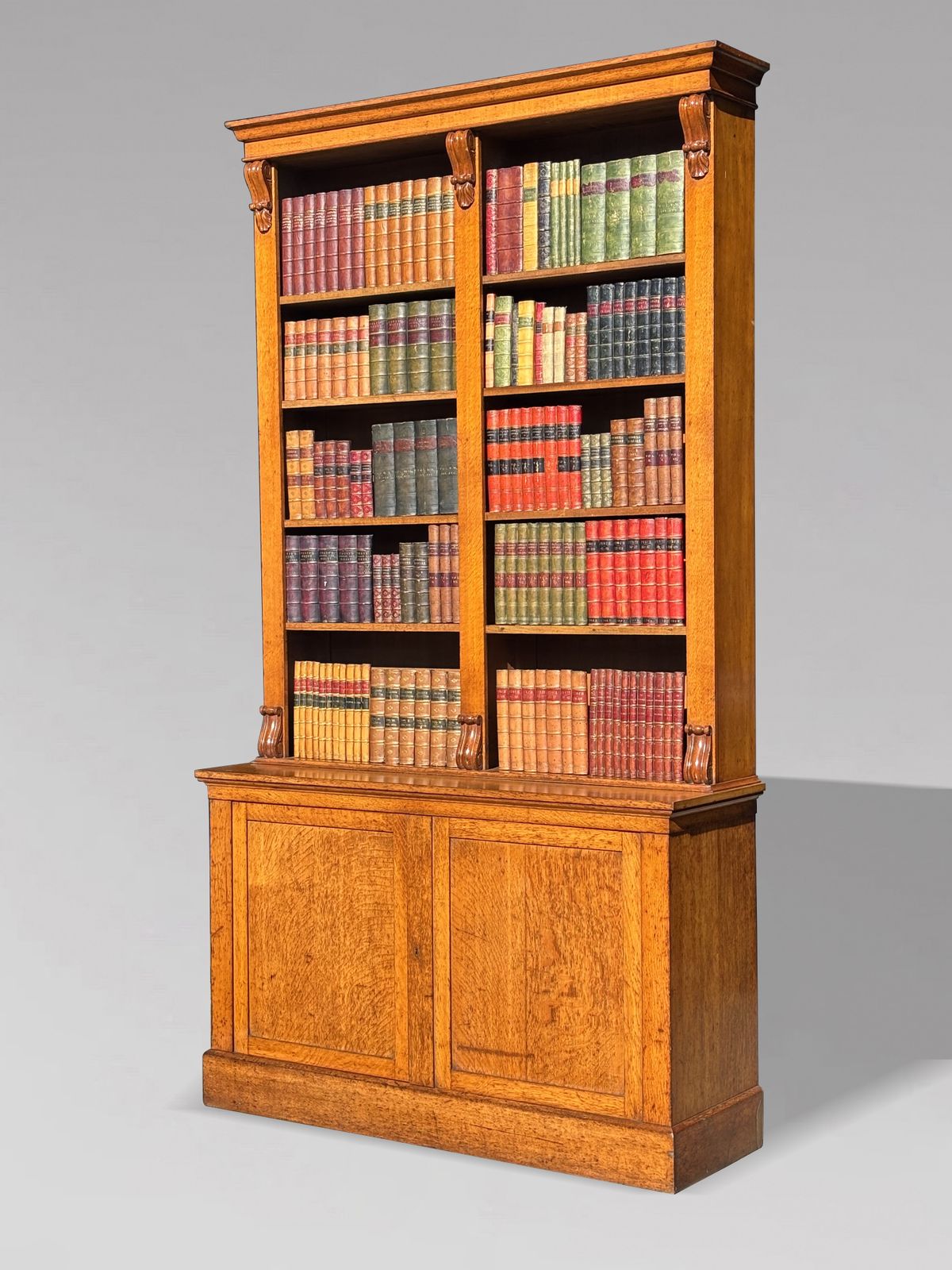 Early 19th Century William IV Period Tall Oak Open Library Bookcase photo furniture
