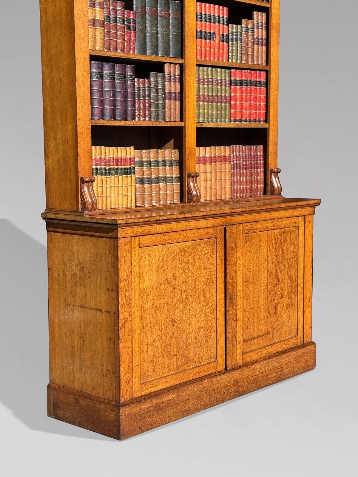 Early 19th Century William IV Period Tall Oak Open Library Bookcase photo for sale