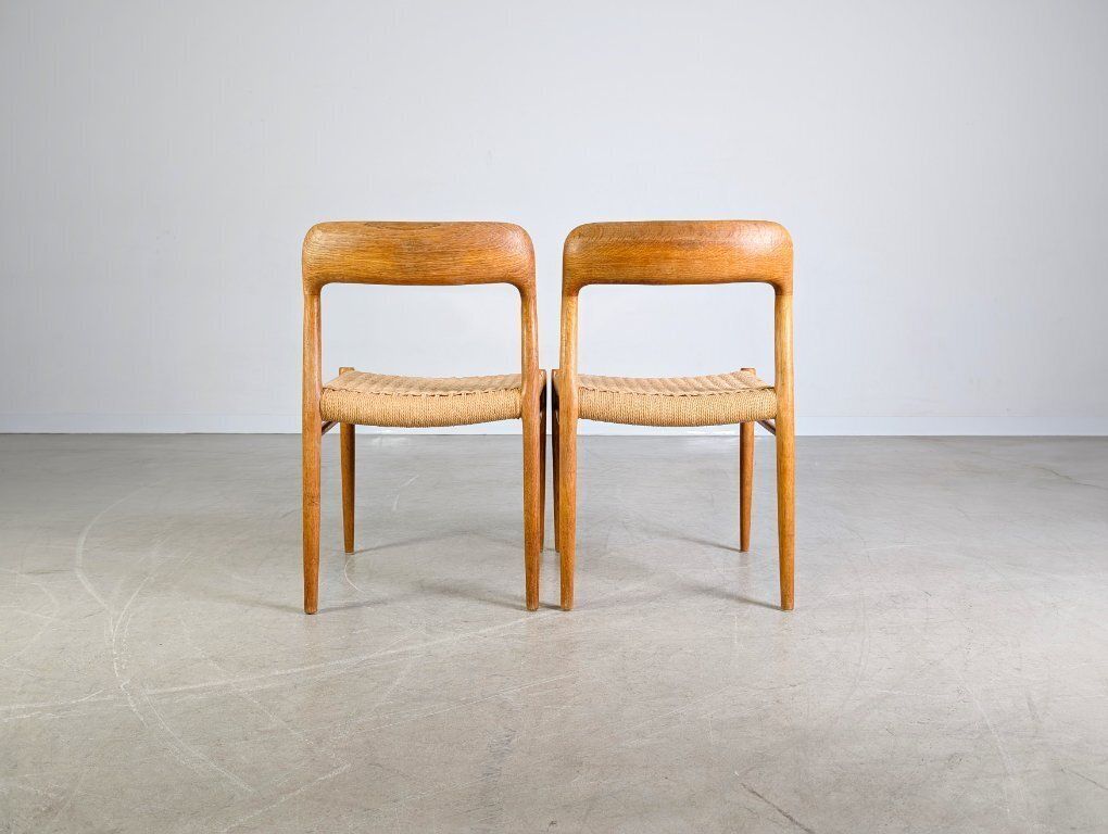 Set Of 2 Niels O Moller Chairs, Model 77, J.L. Møllers Danish Teak photo vinterior