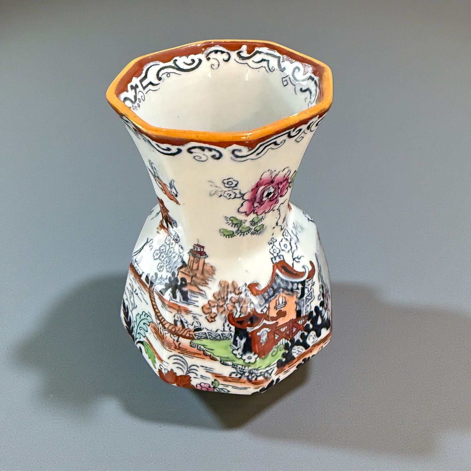 Victorian Masons Ironstone Vase photo furniture