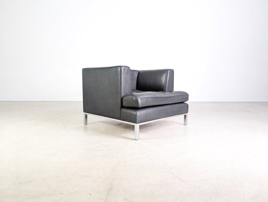 Original De Sede Ds 0040 Leather Design Armchair, Black photo 2490.0