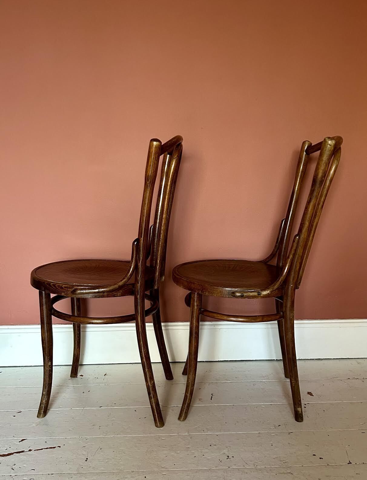 Pair Of Vintage Bentwood Bistro Dining Chairs photo 450.0