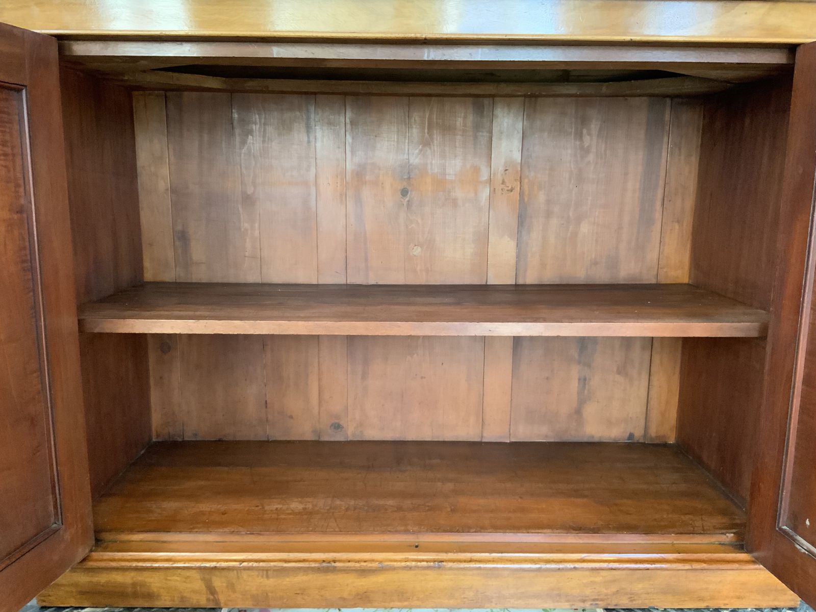 Antique Restored Mahogany Glazed Continental Kitchen Dresser Larder Bookcase photo vinterior