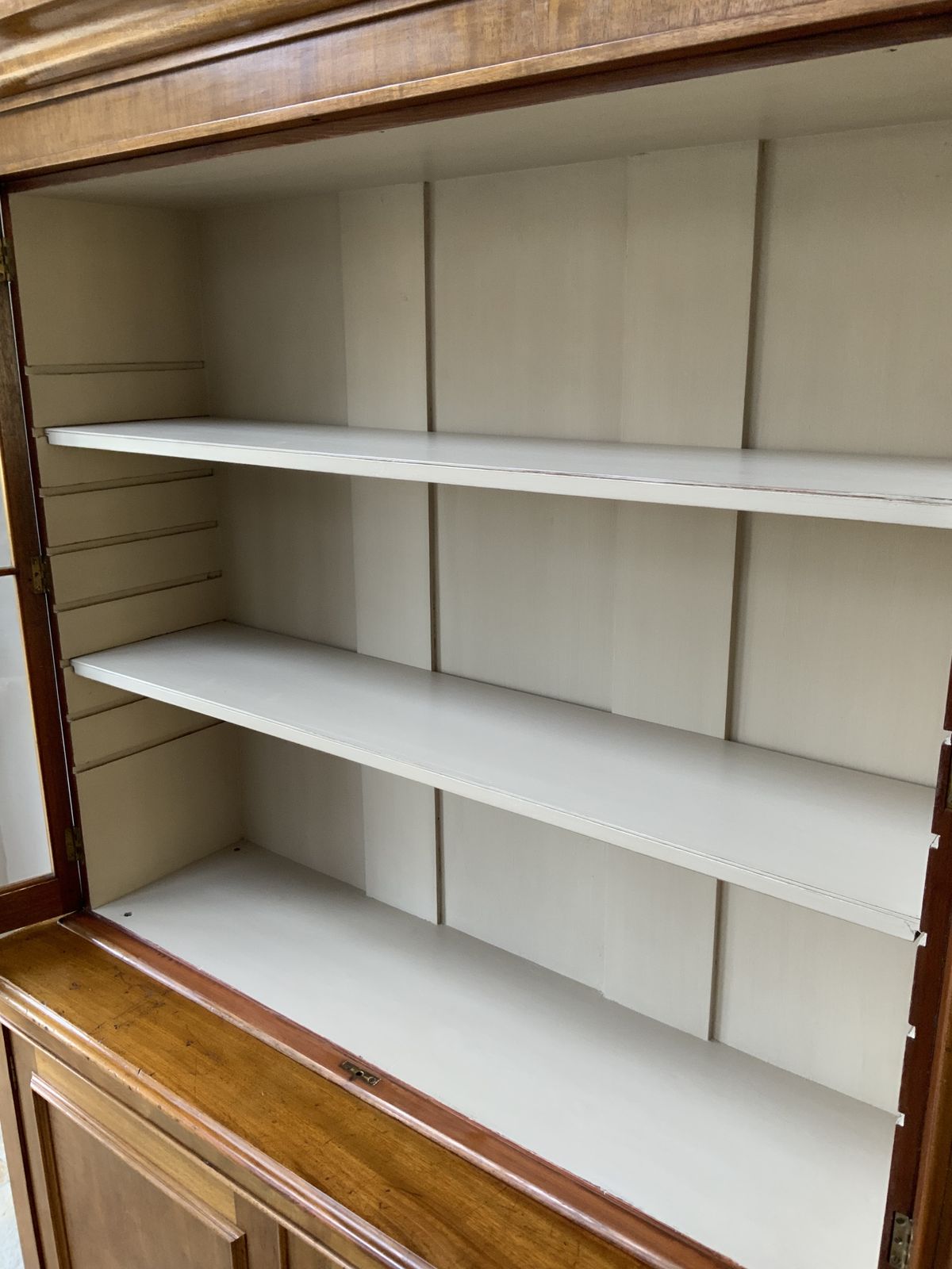 photo for sale Antique Restored Mahogany Glazed Continental Kitchen Dresser Larder Bookcase