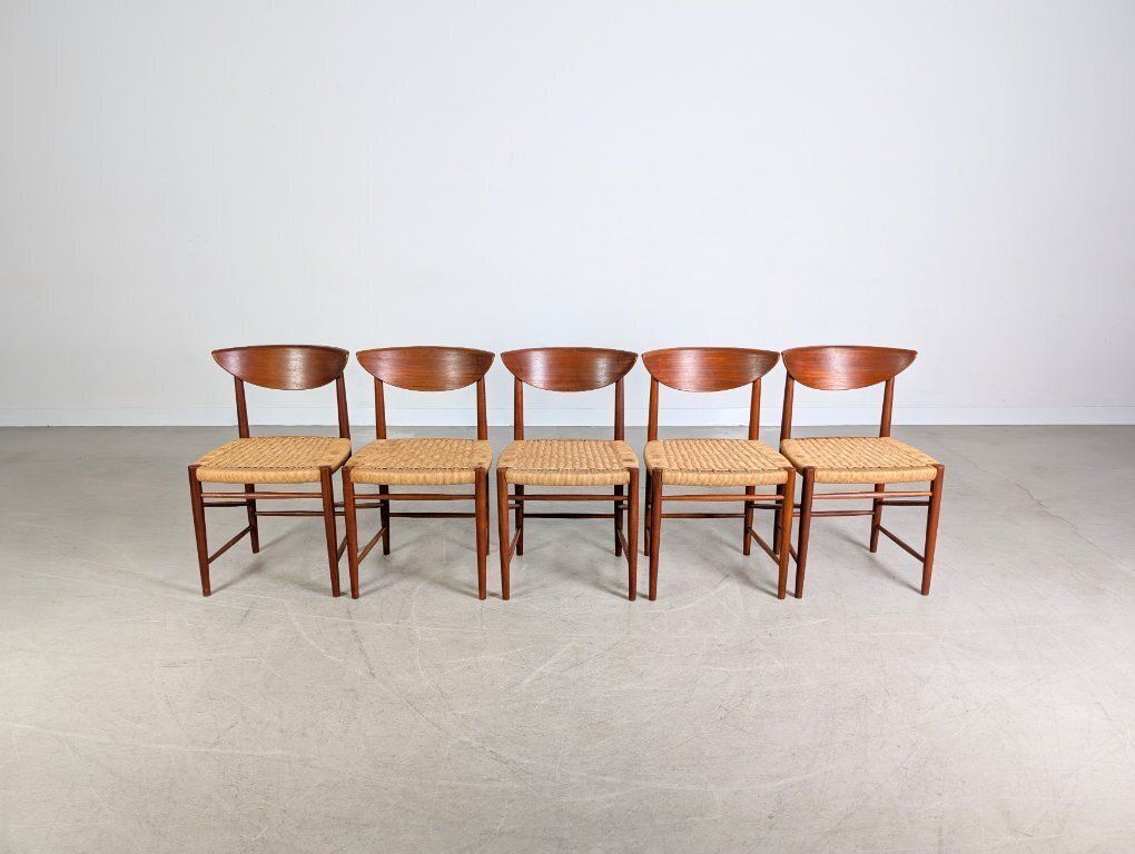 Set Of 5 Søborg Møbelfabrik Chairs Peter Hvidt Mølgaard Nielsen 316 photo furniture