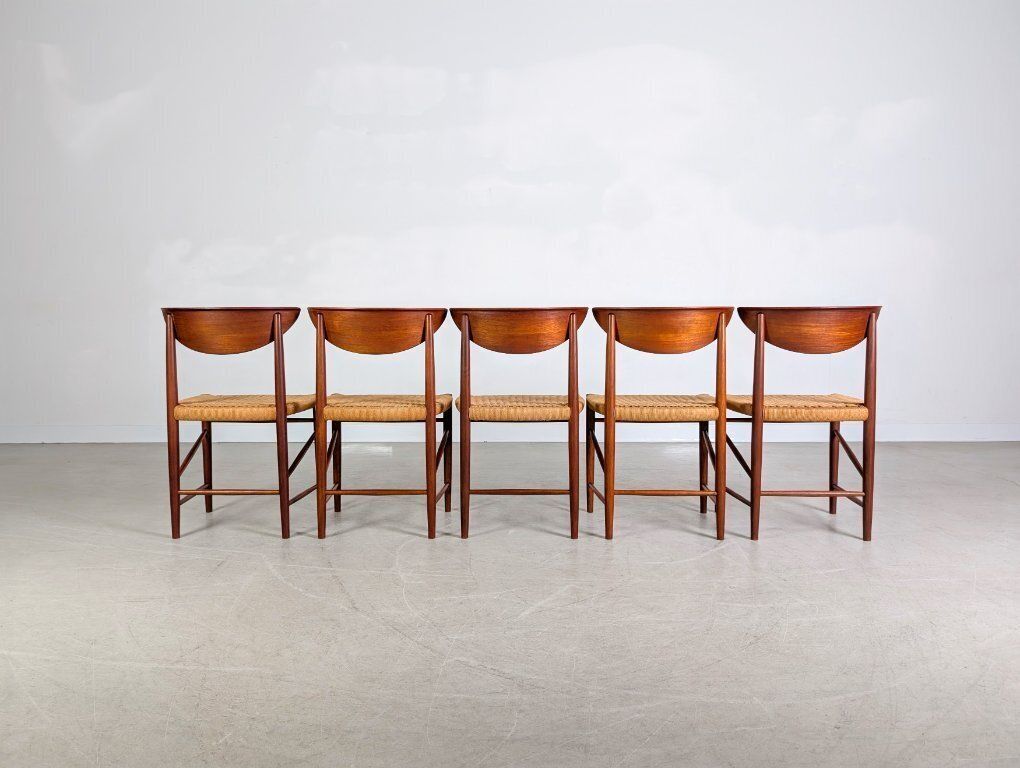 Set Of 5 Søborg Møbelfabrik Chairs Peter Hvidt Mølgaard Nielsen 316 photo vinterior