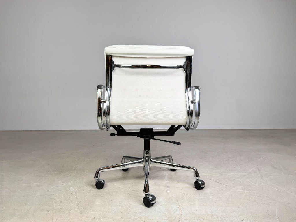 photo furniture Original Vitra Ea 217 Office Chair Charles Eames Leather White Executive Chair