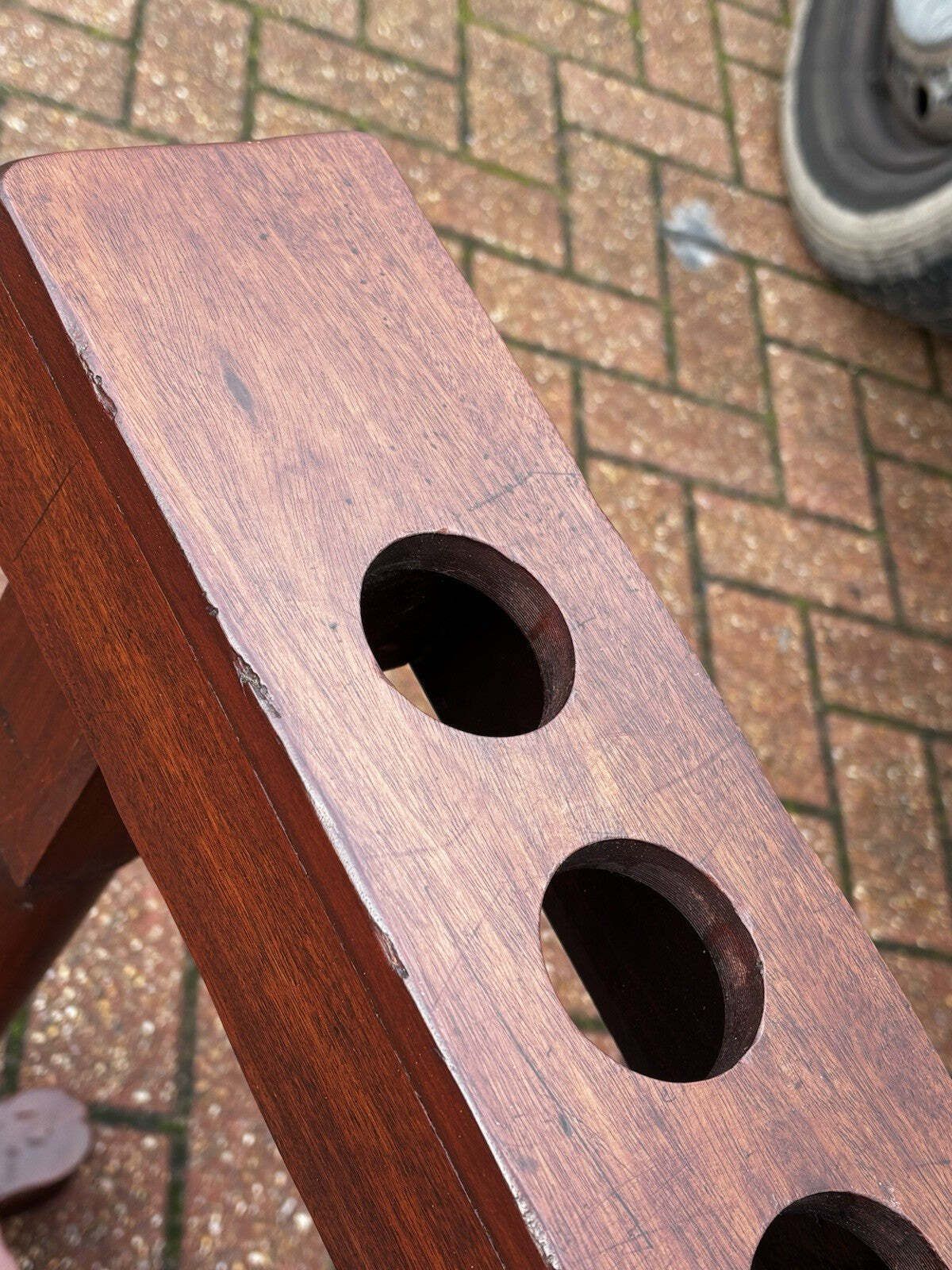 photo vinterior Country House Pair Of Mahogany Walking Stick Stands. Each Holds 10.