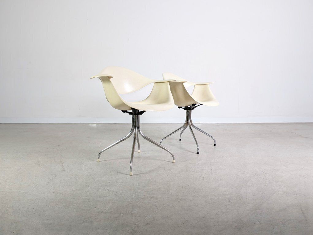 2x Daf Swag Leg Arm Chair Charles Eames George Nelson Herman Miller photo Furniture