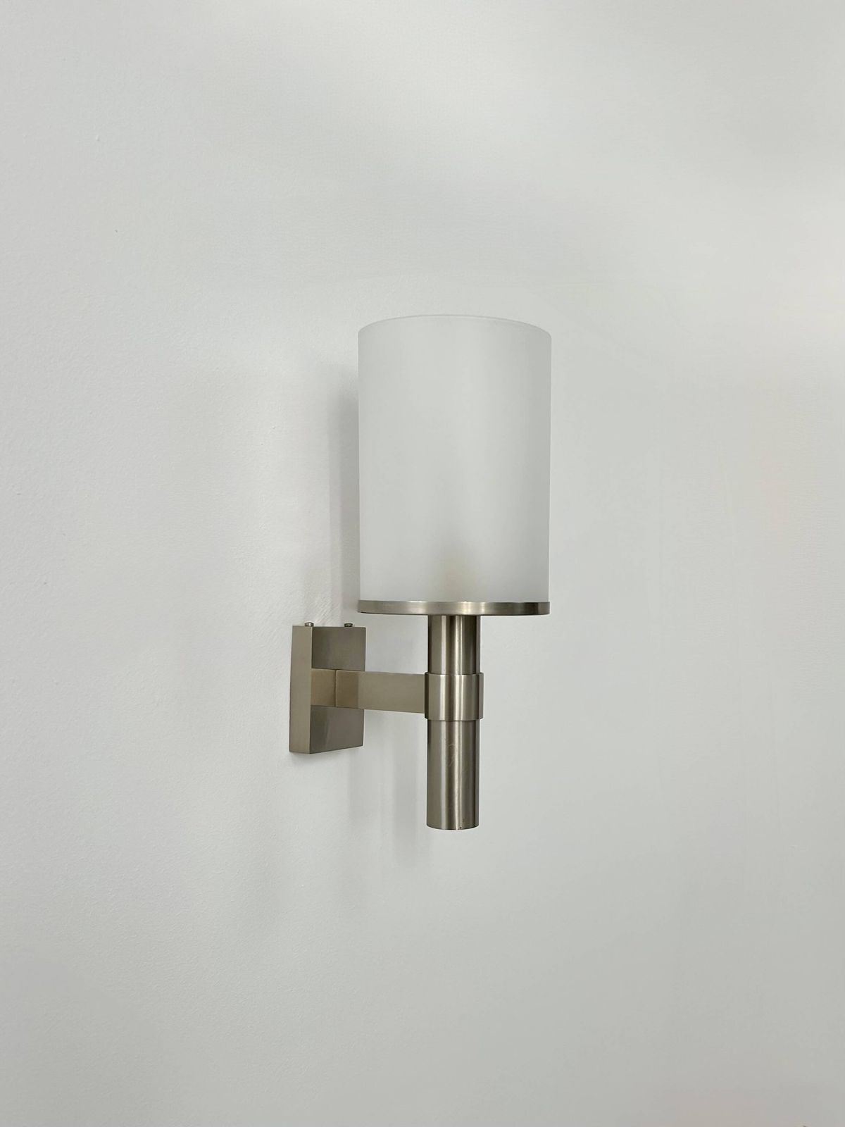 Perzel Wall Light, Model 1141 Bis, Metal And Opaline Glass, France, 1960 photo buy