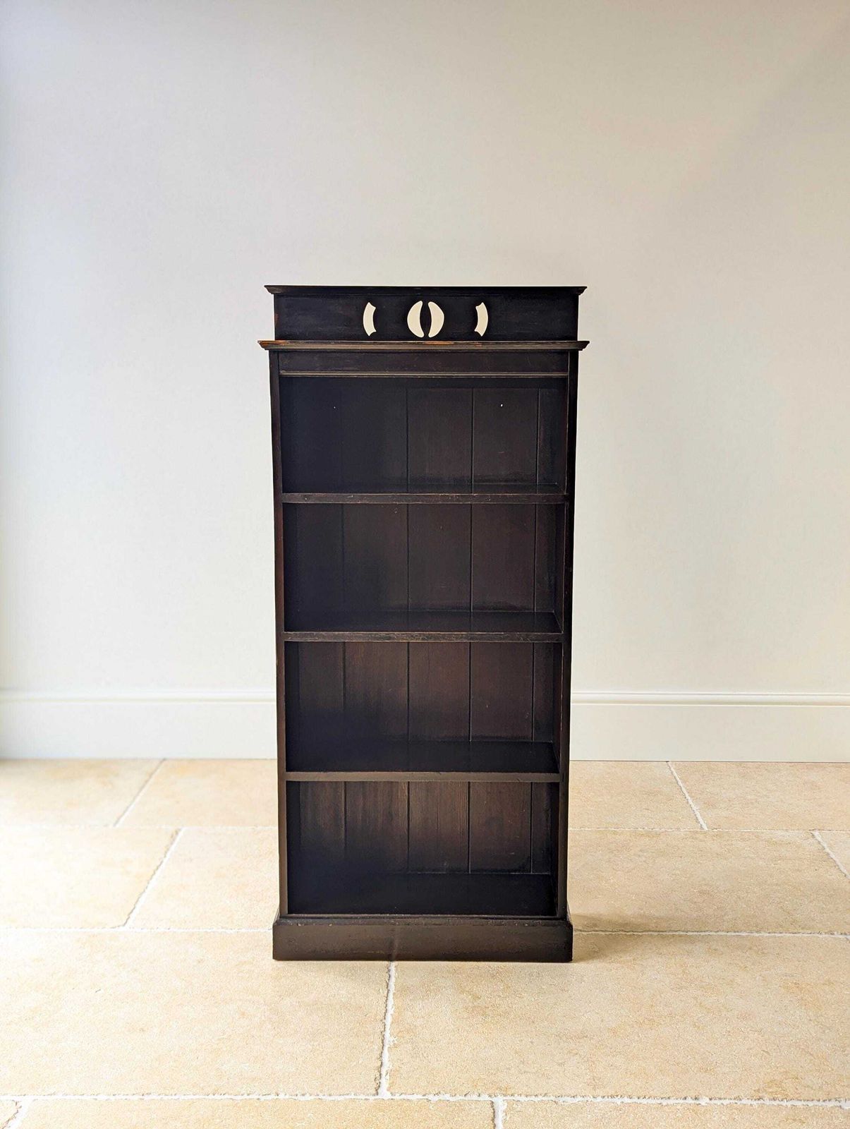 Antique Late Victorian Stained Pine Bookcase C.1890 photo furniture
