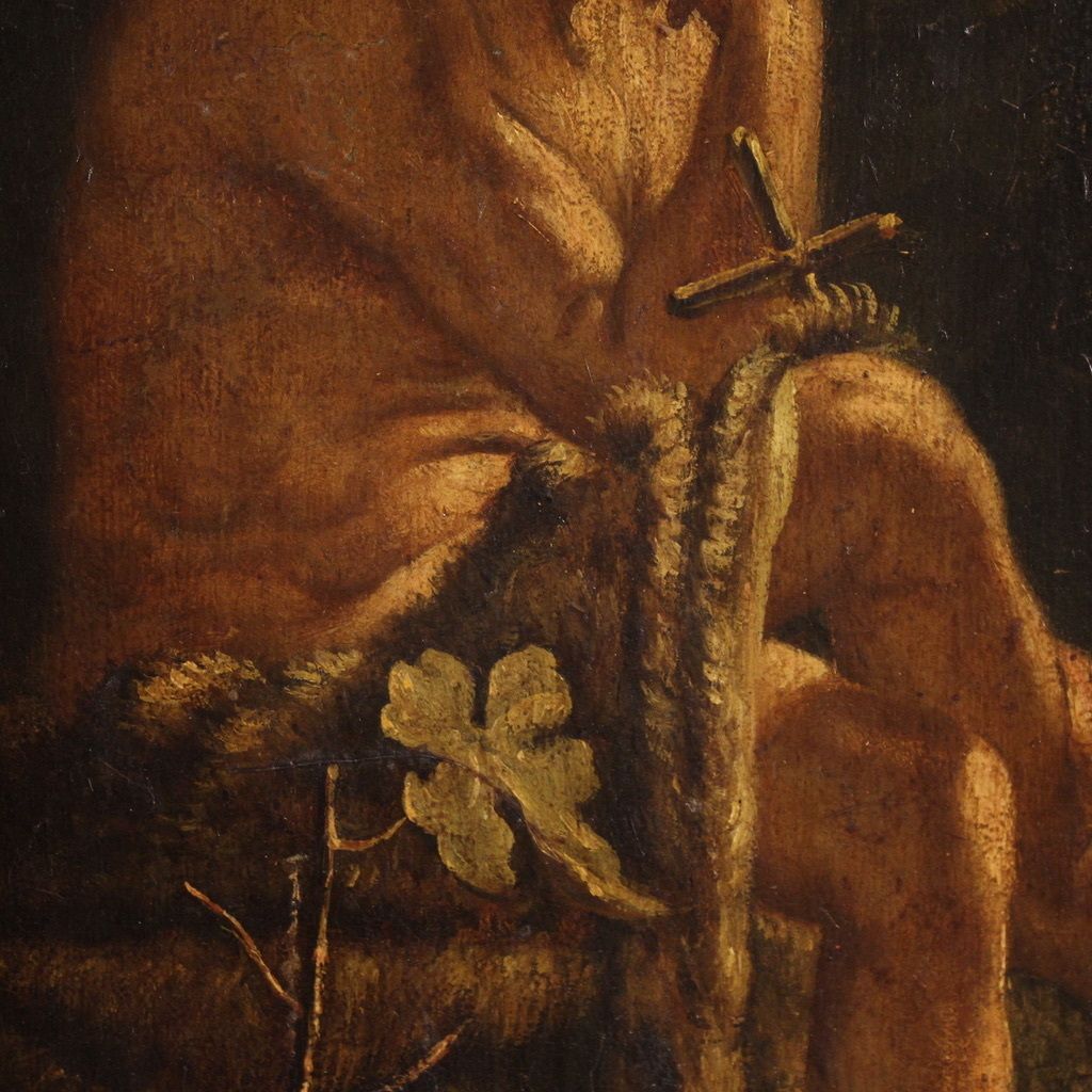 Antique French Painting Of St. John The Baptist From The 18th Century photo buy
