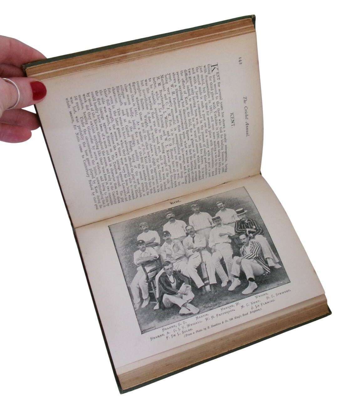 1892 The Cricket Annual, Team Photos, Scarce Victorian Cricketing Book photo Home Decor
